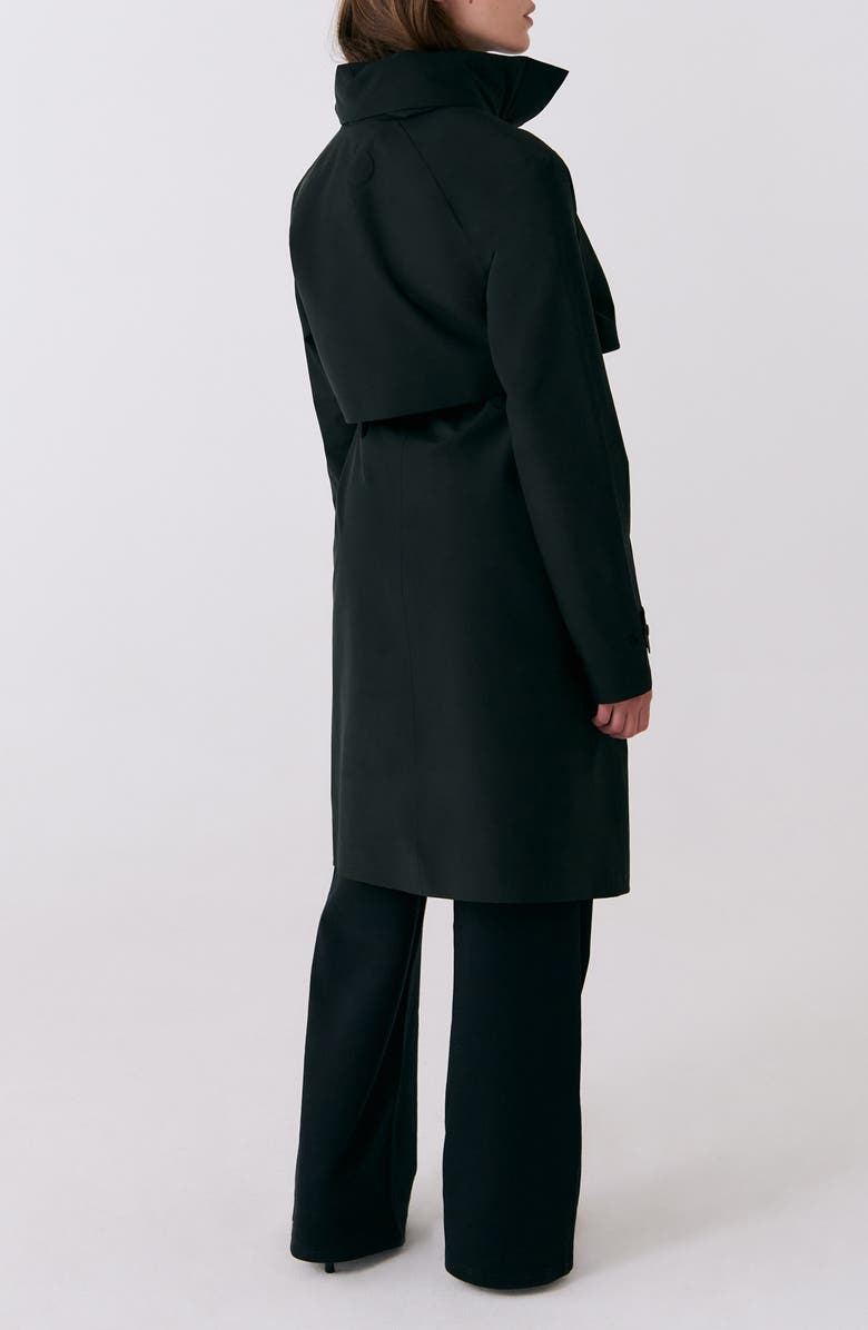 Lole Alizé Rain Trench Coat, Alternate, color, Black