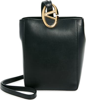 VALENTINO GARAVANI VLogo Bold ストラップ ウォレット Valentino Garavani - Bold VLogo Flap French Wallet in Nero
