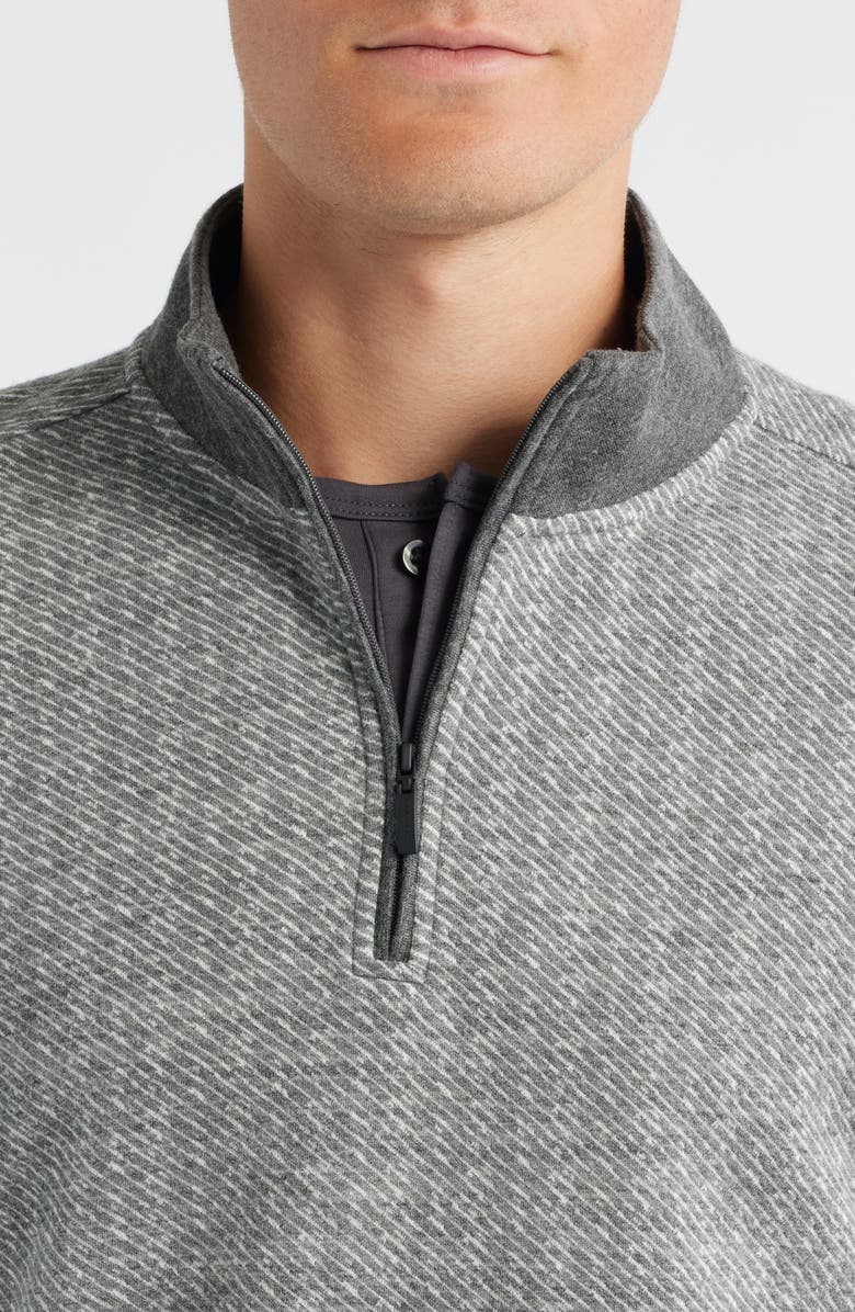 Robert Barakett Cedro Quarter Zip Pullover, Alternate, color, Grey
