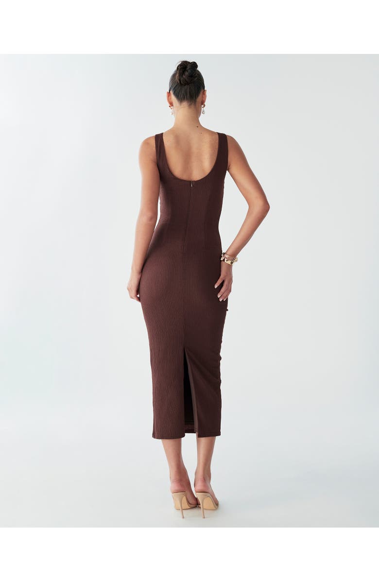 BWLDR Suny Midi Dress, Alternate, color, Chocolate