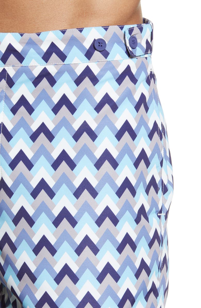 Frescobol Carioca Parquet Tailored Swim Shorts, Alternate, color, 