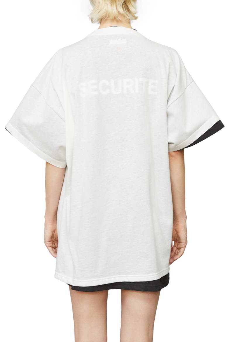 x Hanes Oversized Double Tee, Alternate, color, SECURITE