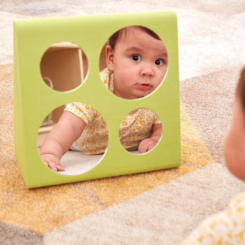 Kaplan Early Learning Company Soft Floor Mirror In Green