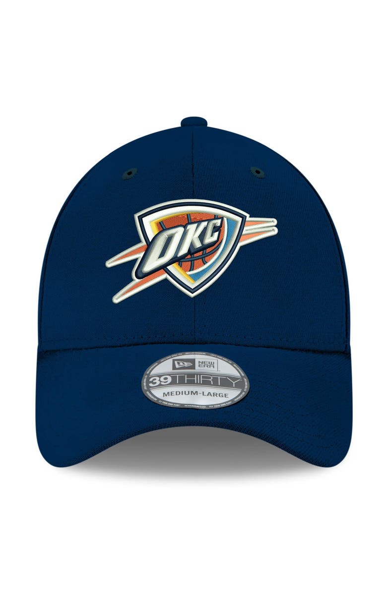 New Era Men's New Era Navy Oklahoma City Thunder Team Classic 39THIRTY Flex Hat, Alternate, color, Navy