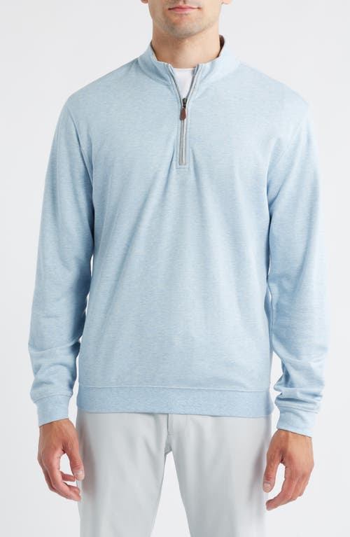 Johnnie-o Sully Quarter Zip Pullover In Blue