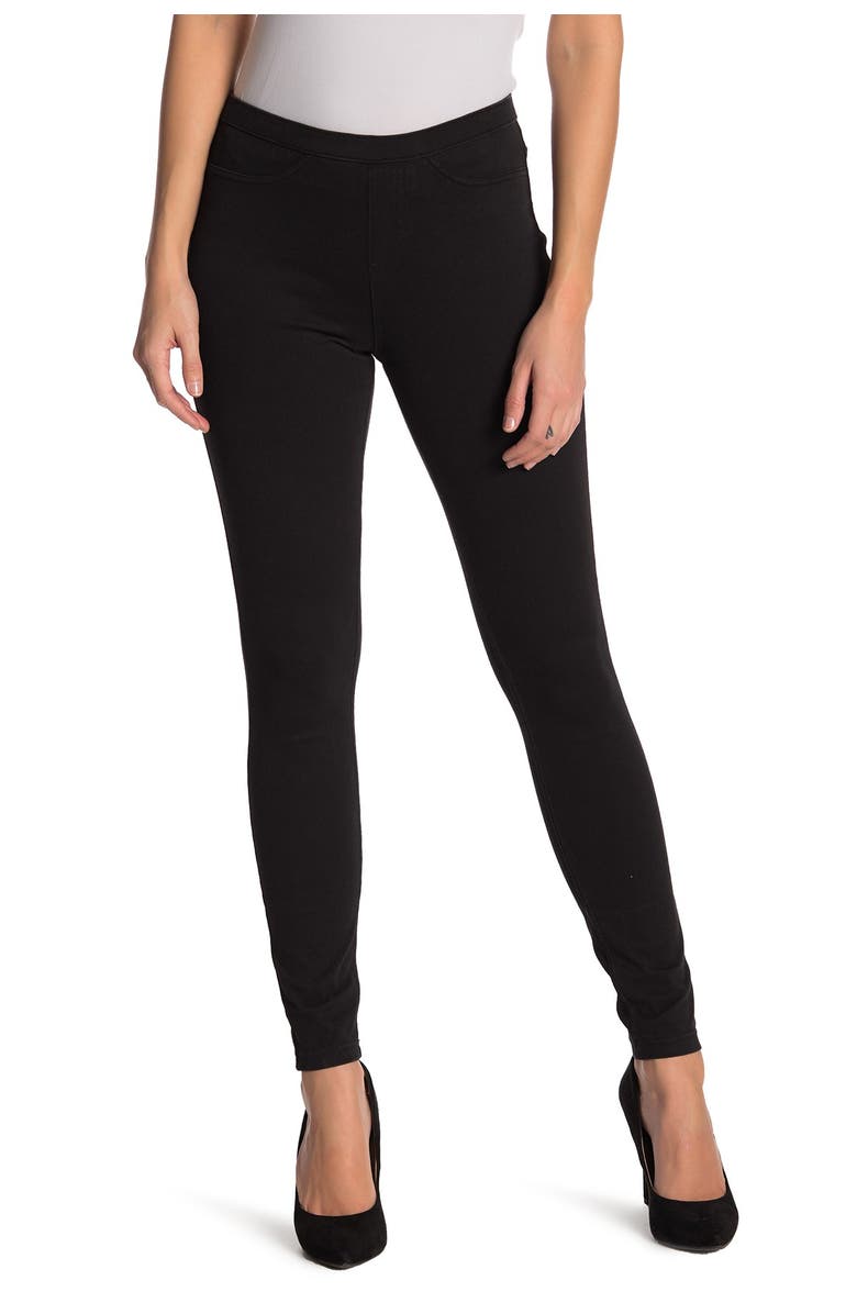 Hue Denim Leggings, Main, color, Black Denim