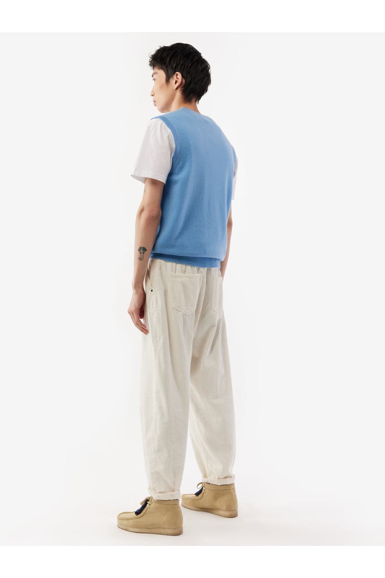 Men's Cashmere Vest, Alternate, color, azure blue