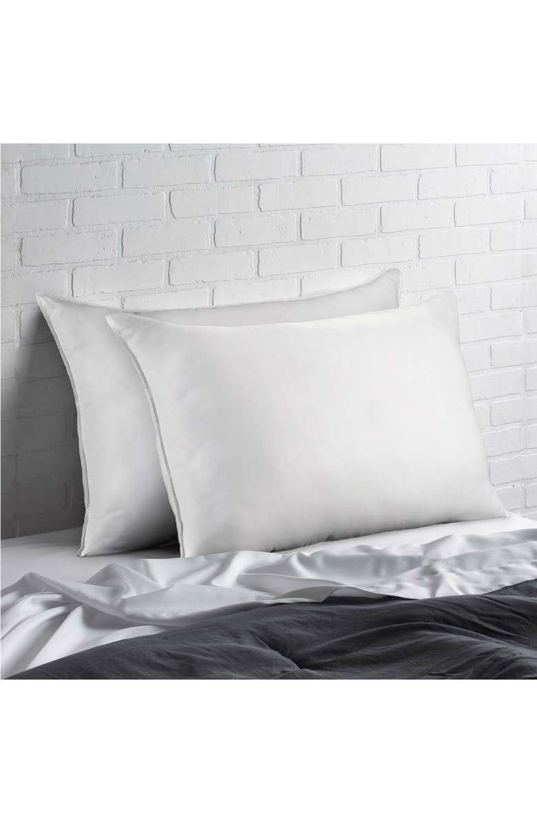 ELLA JAYNE HOME Soft Plush Gel Fiber Filled Allergy Resistant Stomach Sleeper Queen Pillow - Set of 2, Alternate, color,