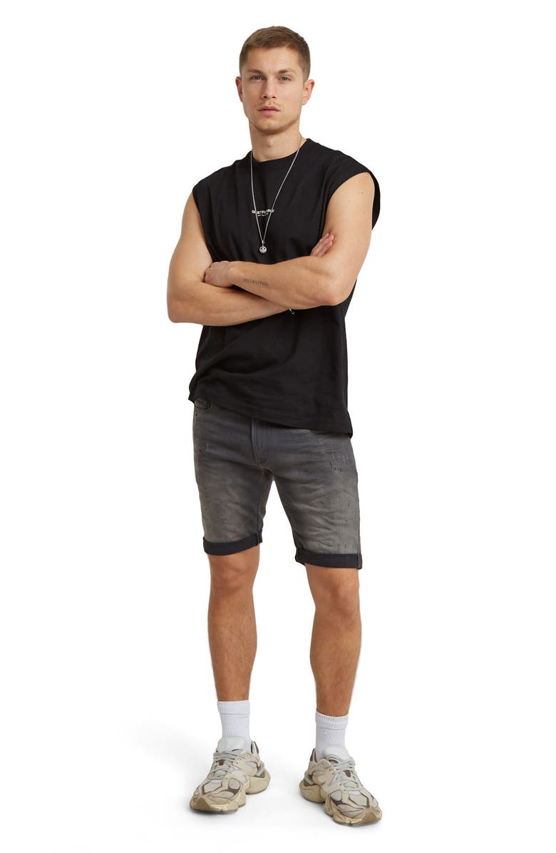 G-STAR 3301 Slim Denim Shorts, Alternate, color, 