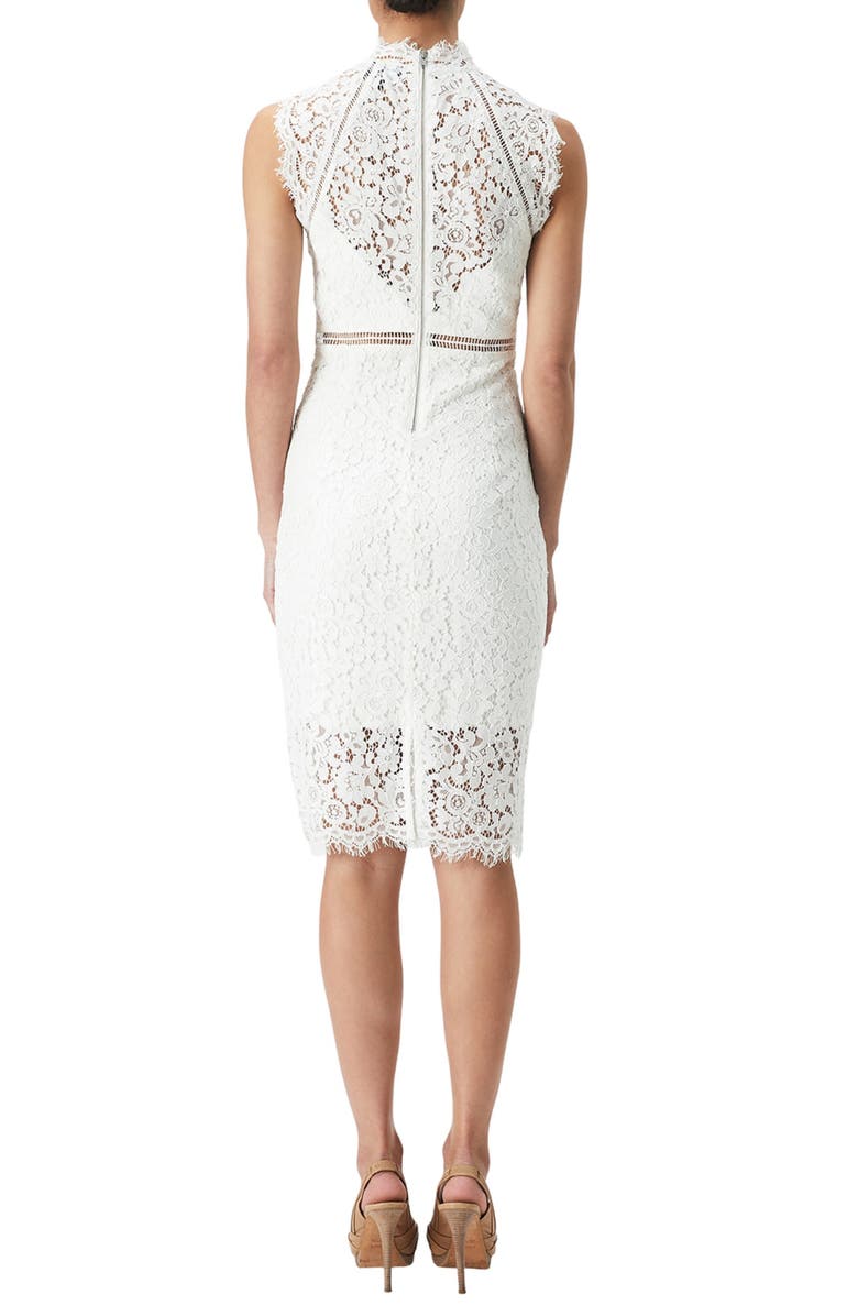 Bardot Lace Sheath Cocktail Dress, Alternate, color,