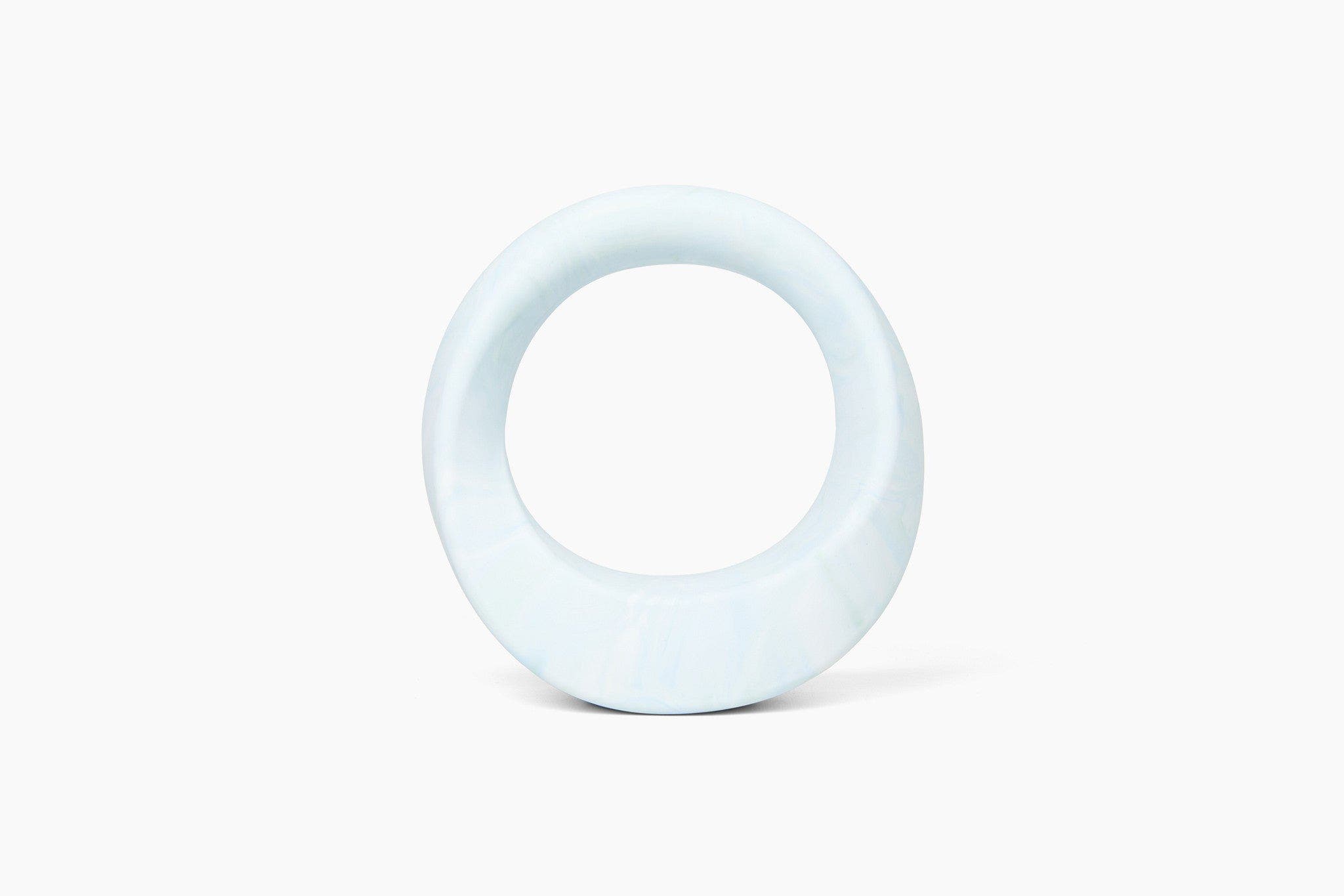 Obshay Swirl 7 lb, Ocean Marble silicone weight in Light Blue 