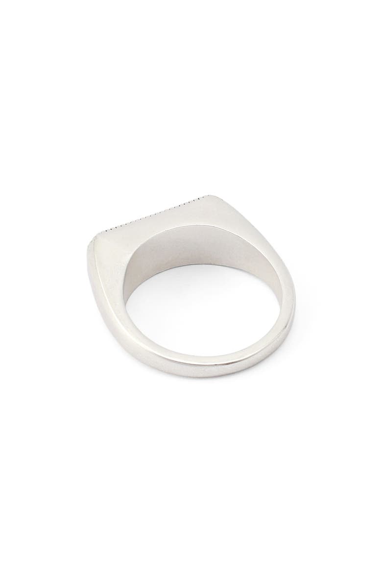 Smooth Rectangular Signet Ring, Alternate, color, WARM SILVER