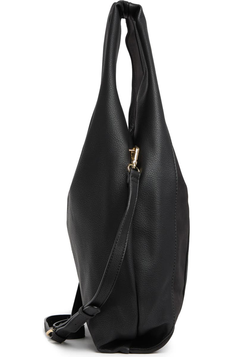 URBAN EXPRESSIONS HANDBAGS URBAN EXPRESSIONS Rocco Faux Suede & Faux Leather Paneled Hobo Bag, Alternate, color,