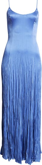 Jamison Crushed Charmeuse Maxi Slipdress