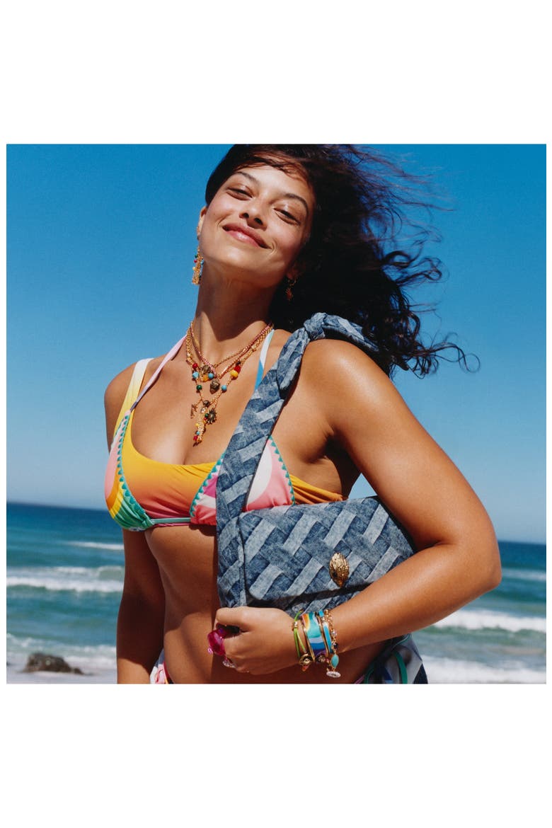 Pavé Bead Tassel Chandelier Drop Earrings, Alternate, color, GOLD/ MULTI
