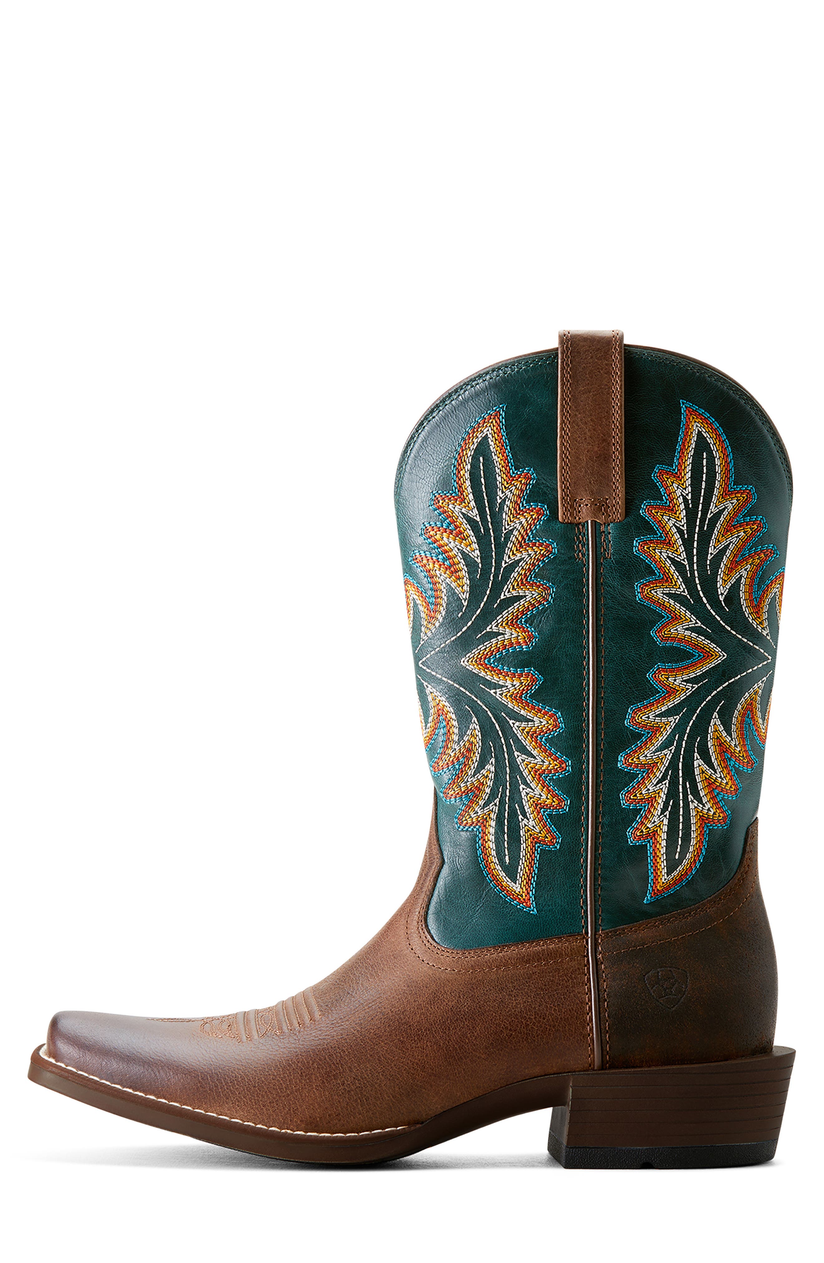 Ariat Renegade Western Boot, Alternate, color, Vintage Oak/ Deep Teal