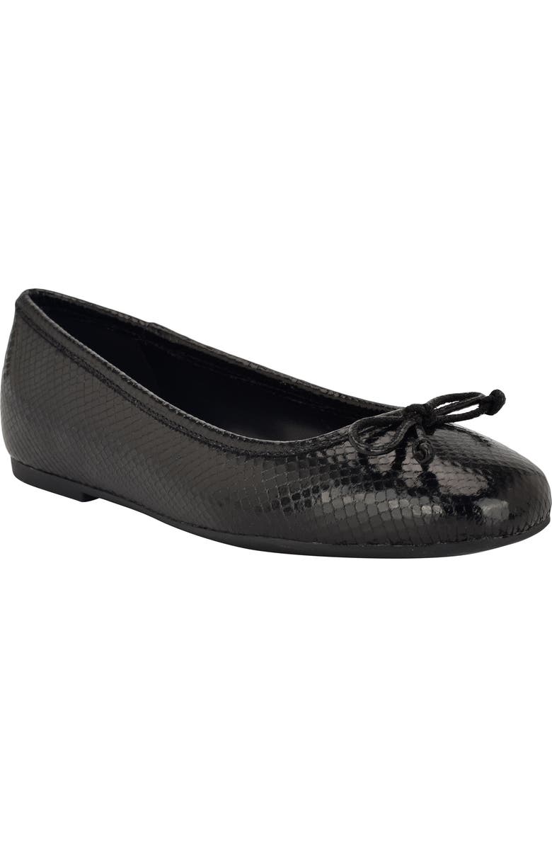 Calvin Klein Bronte Ballet Flat, Main, color, Black Print