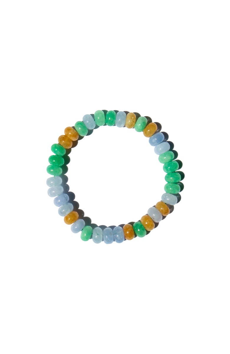 seree Lavender Field Multicolor Jade Stone Bangle, Alternate, color, Purple