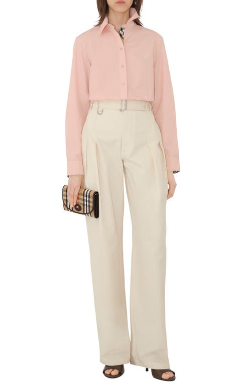 Burberry Highlands Coated Canvas Wallet On A Chain In Pink
