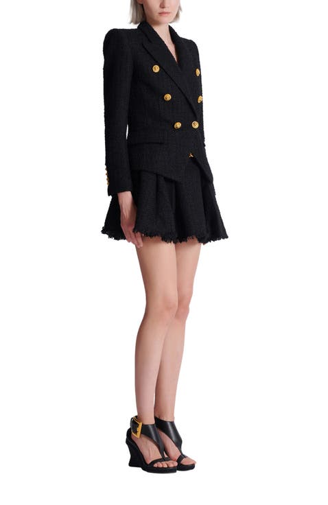 6-button tweed jacket