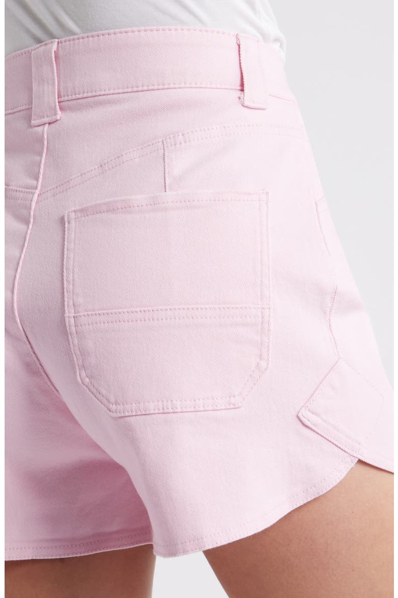 Skyrise Dolphin Hem Denim Shorts, Alternate, color, FROSTY ORCHID