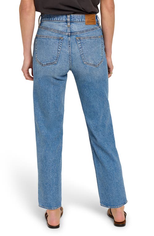 Faherty Organic Cotton Slim Straight Leg Jeans In Blue