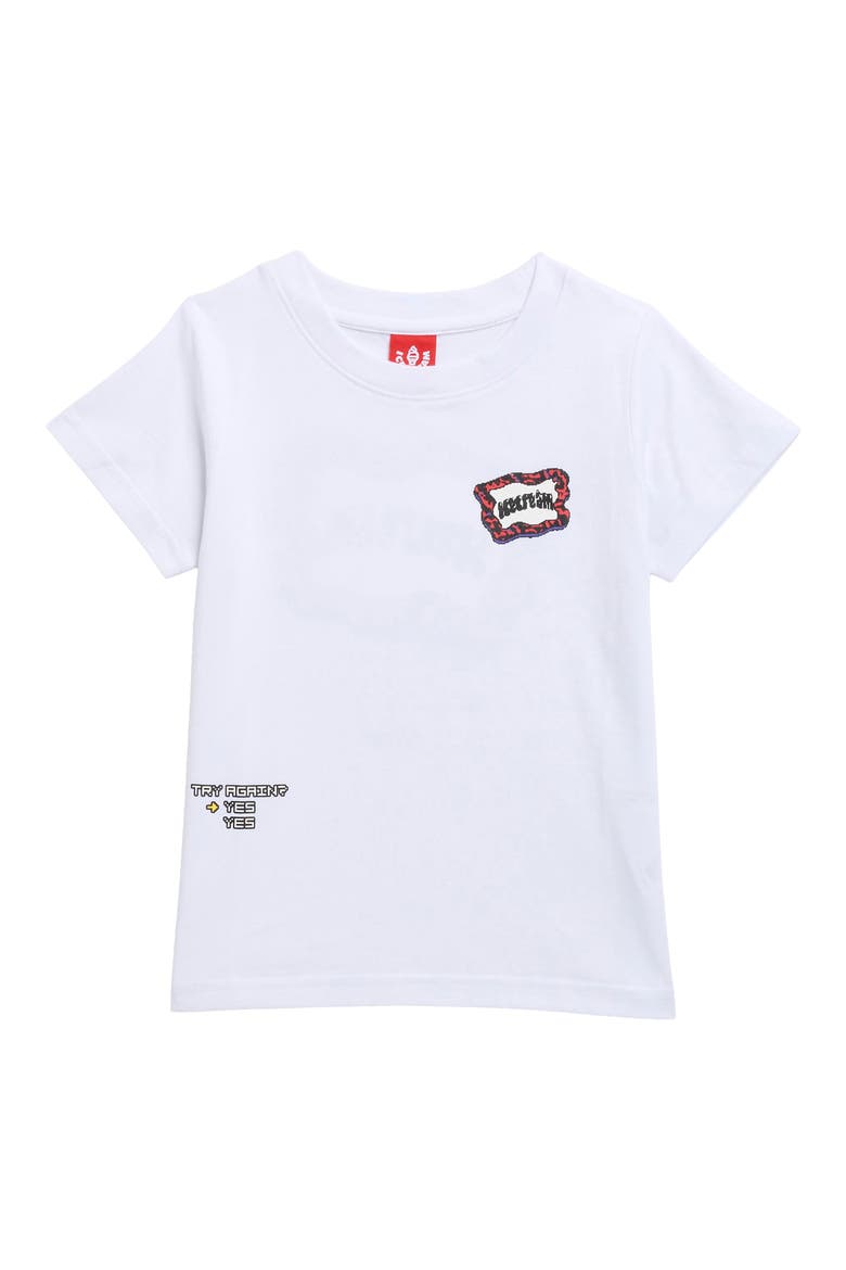 Kids' Lava Flag Cotton Graphic T-Shirt, Main, color, WHITE