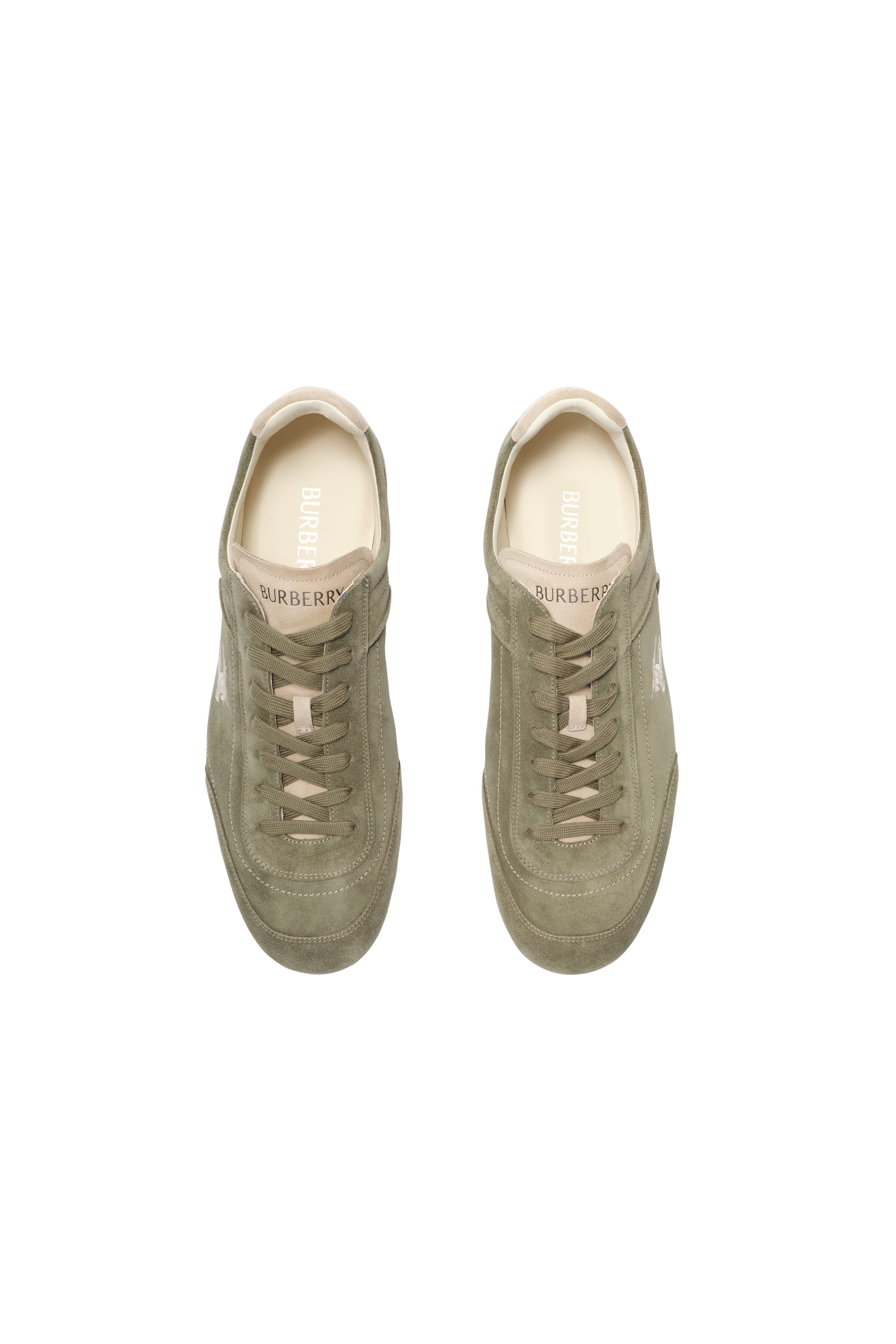Suede Knight Runner Sneakers, Alternate, color, Airforce green/tawny beige