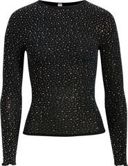Free People Night Sky Studded Rib Top