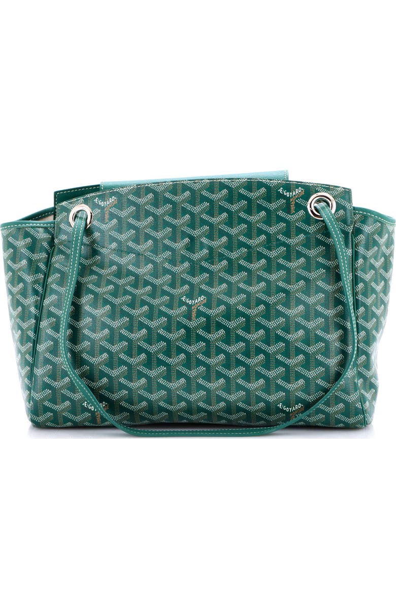 Pre-Owned Goyard Rouette Bag Coated Canvas PM, Main, color, Green
