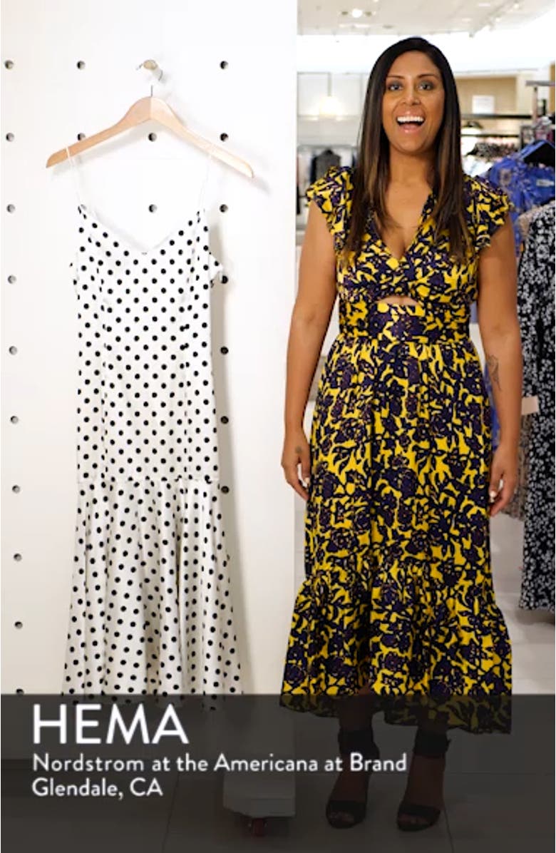 Kai Polka Dot Silk Mermaid Slipdress, sales video thumbnail