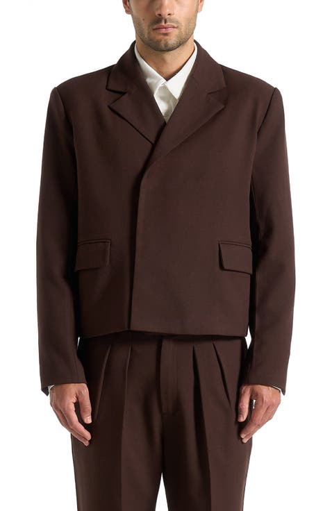 Hector Double Breasted Tailored Cropped Blazer