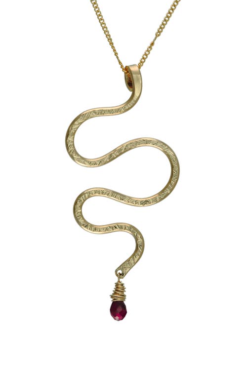 Albisia Serpent Ruby Necklace