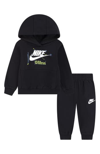 Nike Futura Hoodie & Joggers Set In Black