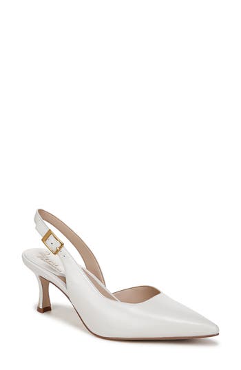 27 Edit Naturalizer Felicia Slingback Pointed Toe Pump In White