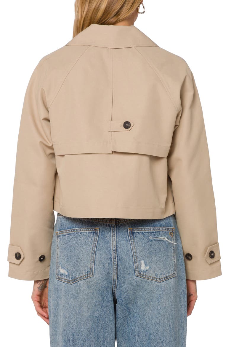 Topanga Cropped Trench Jacket, Alternate, color, BEIGE