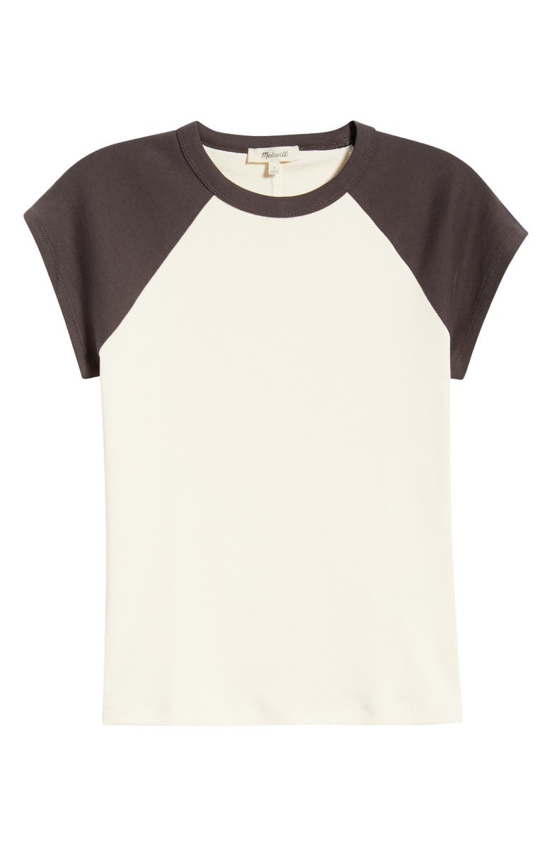 Madewell '90s Crewneck Raglan T-Shirt, Main, color, Colorblock