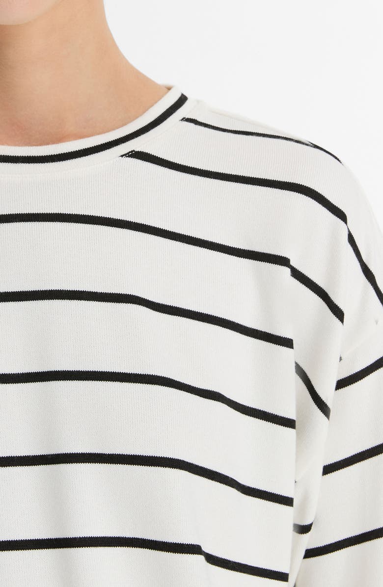 Vince Stripe Wide Sleeve Knit Top, Alternate, color, 