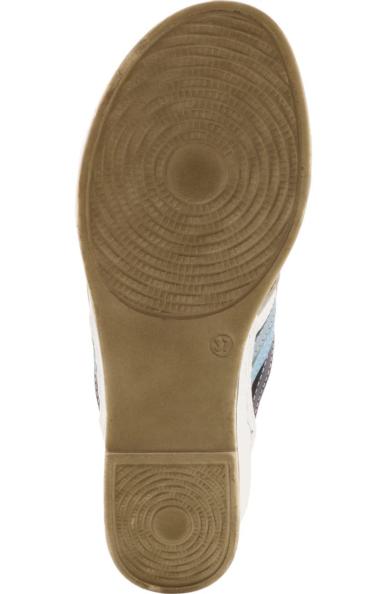 Spring Step Nokiah Platform Wedge Sandal, Alternate, color, White Multi