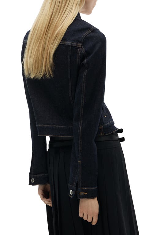 Mango Denim Jacket With Pockets In Blue