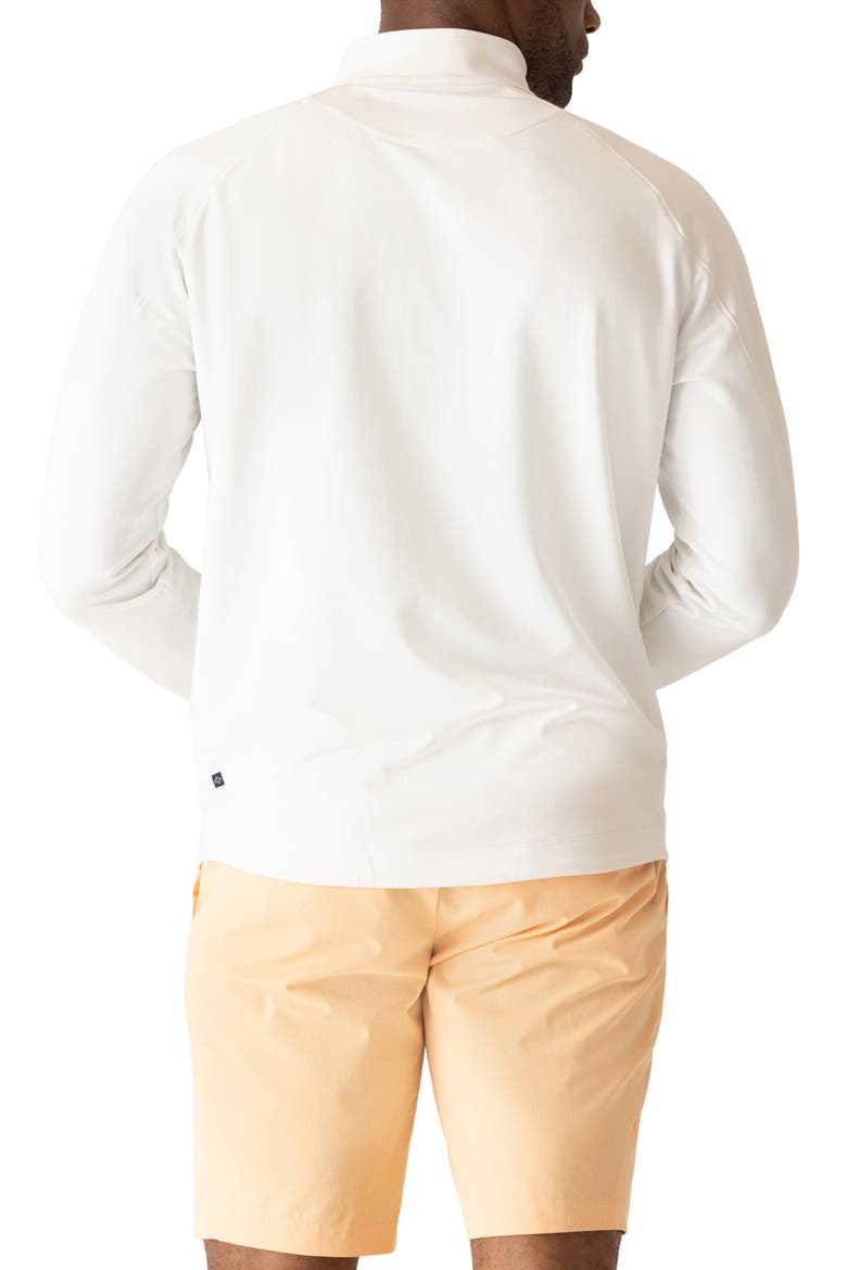Techno MIcrolight Quarter Zip Pullover, Alternate, color, WHITE