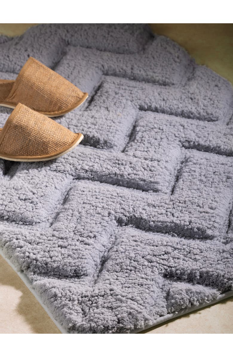 GAURI KOHLI Vantaa Bath Mat 24"X36", Alternate, color, Grey