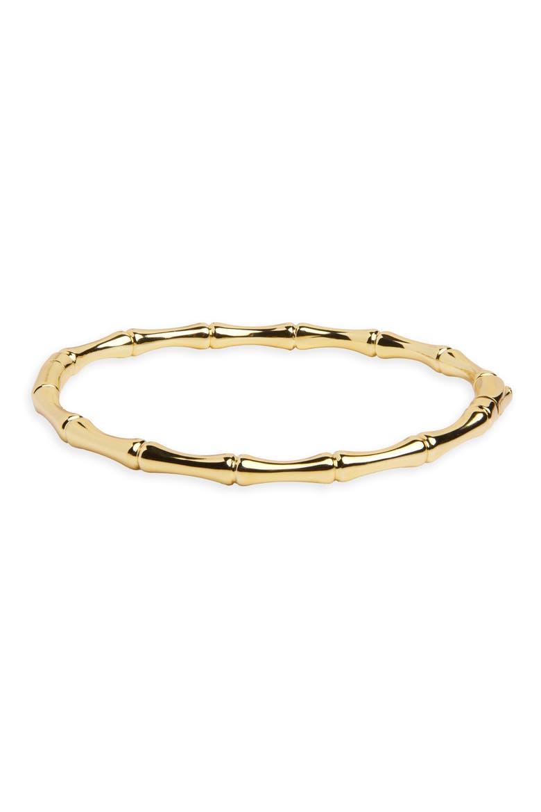 Bamboo Hinge Bangle, Main, color, GOLD