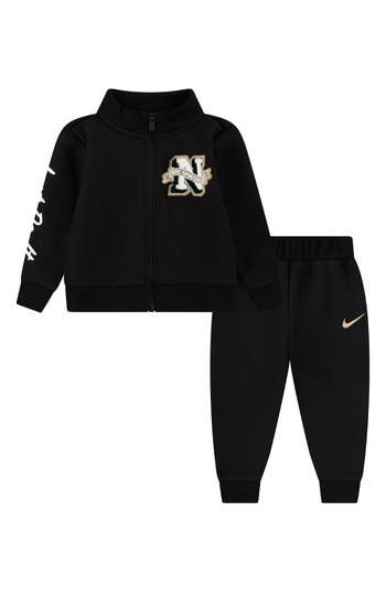 Nike Swoosh Spirit Track Jacket & Pants Set In Black
