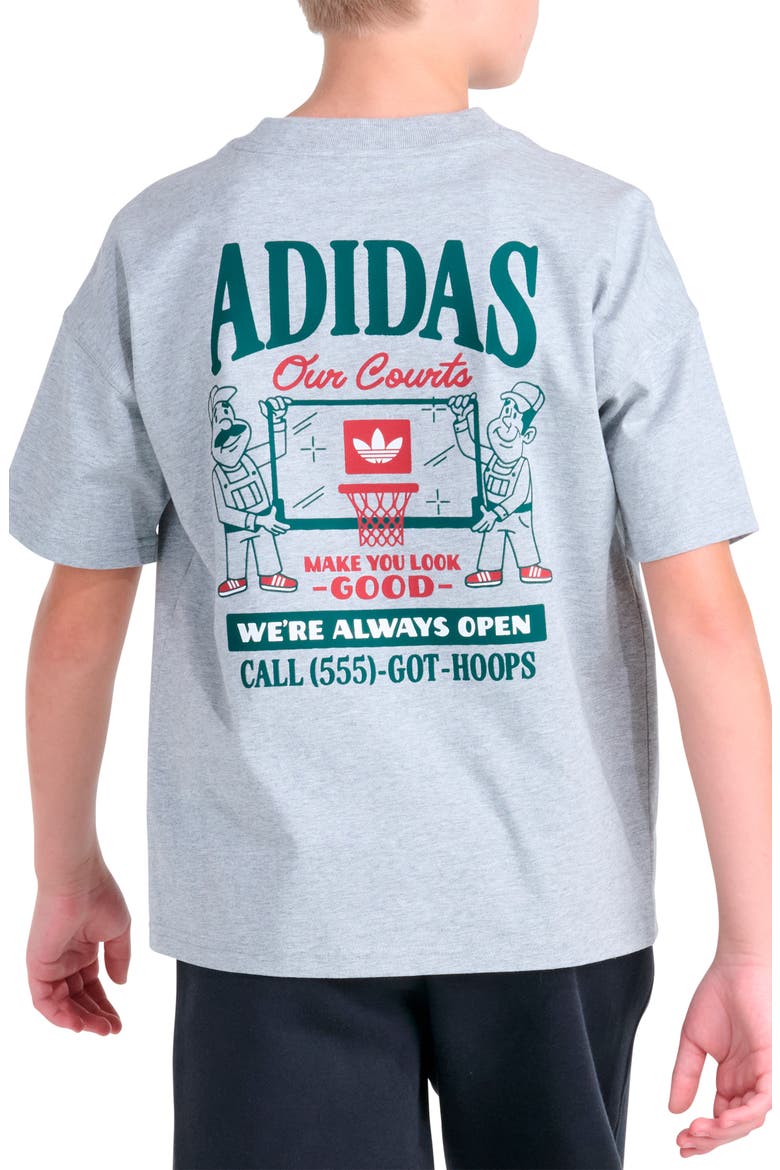 Kids' Backboard Graphic T-Shirt, Alternate, color, GREY HEATHER