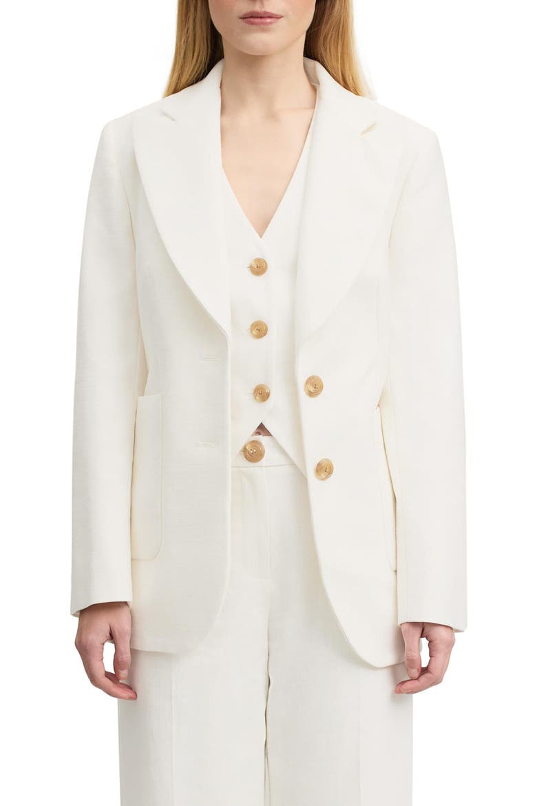 Avery Blazer, Main, color, ECRU