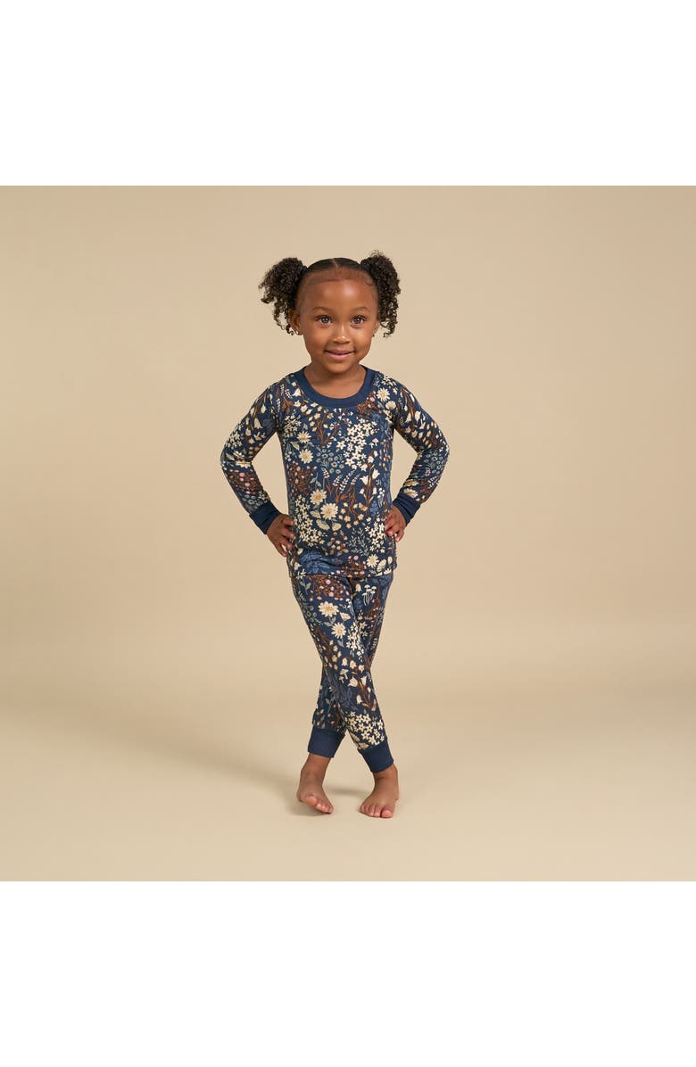Modern Moments<sup>™</sup> by Gerber Hacci Pajama Top & Pant Set, Alternate, color, Navy Floral