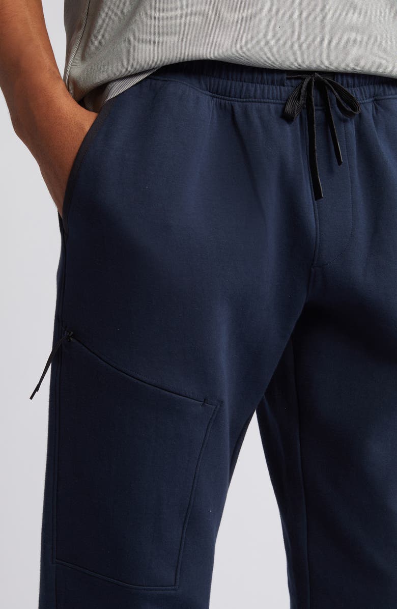 Zella Powertek Stretch Cotton Blend Joggers, Alternate, color, Navy Sapphire