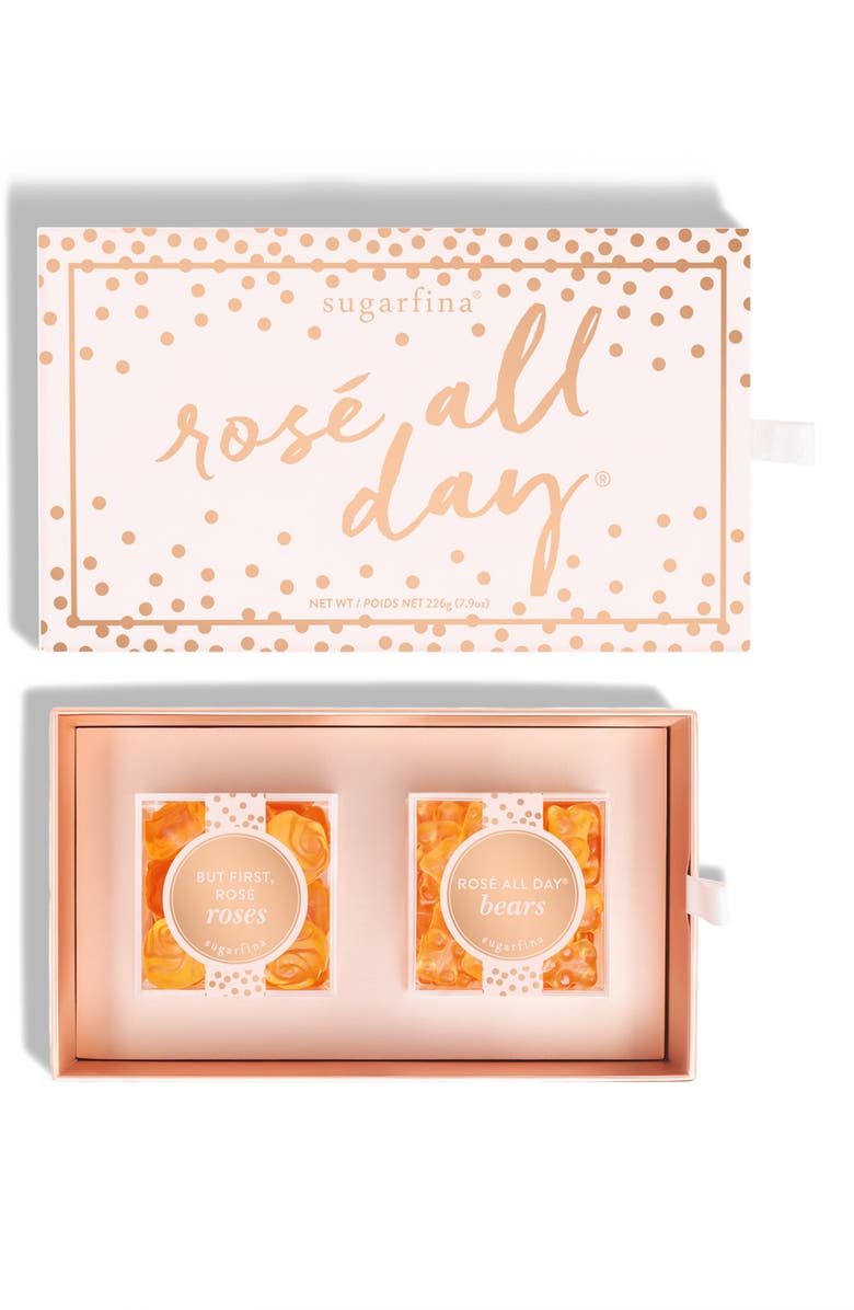 sugarfina Rosé All Day 2-Piece Candy Bento Box, Alternate, color, 