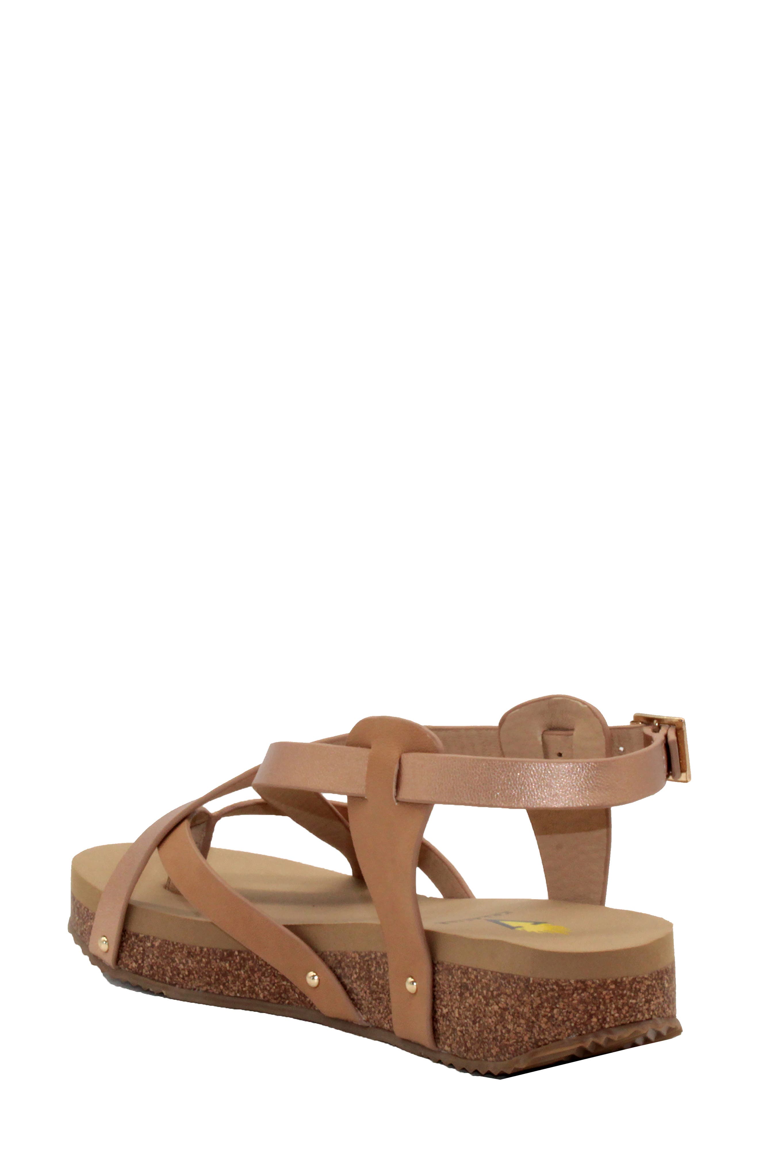 Volatile Engie Strappy Sandal, Alternate, color, Rose Gold Metallic